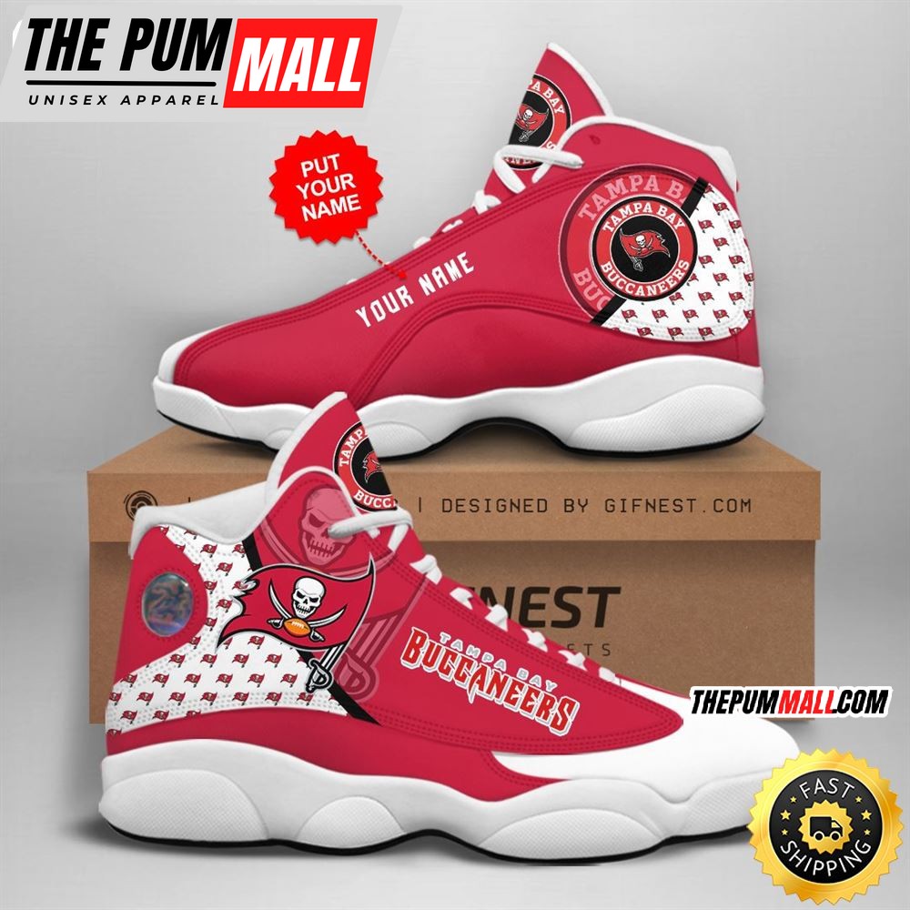 NFL Tampa Bay Buccaneers Custom Name Air Jd 13 Shoes V1