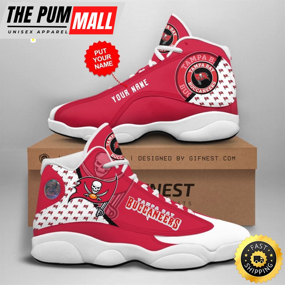 NFL Tampa Bay Buccaneers Custom Name Air Jd 13 Shoes V1