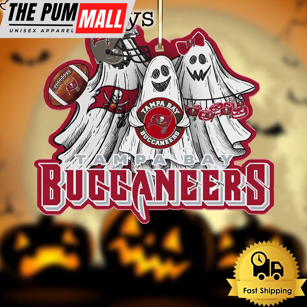 NFL Tampa Bay Buccaneers Football Halloween Ghosts Ornament Limited Edition