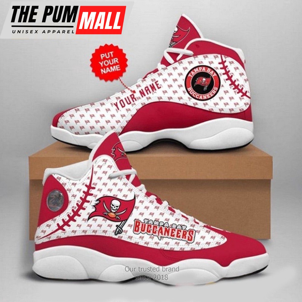 NFL Tampa Bay Buccaneers Football Team Air Jd 13 Sneaker Shoes