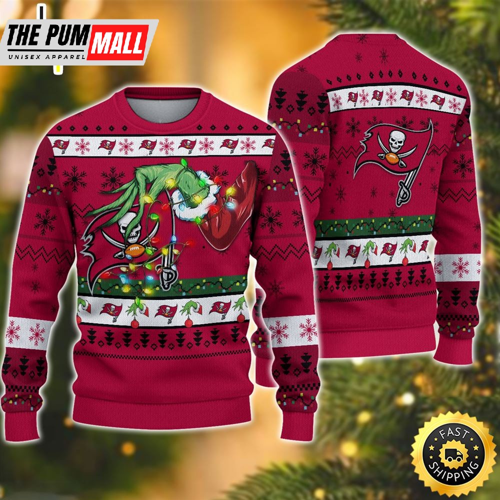 NFL Tampa Bay Buccaneers Grinch Christmas Ugly Sweater