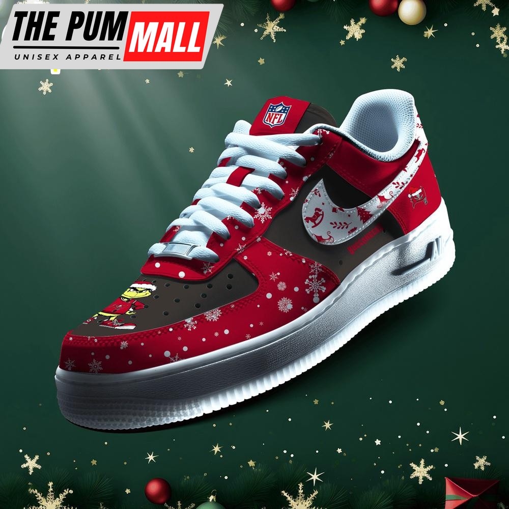 NFL Tampa Bay Buccaneers Grinch Merry Christmas Sport Air Force 1 Shoes