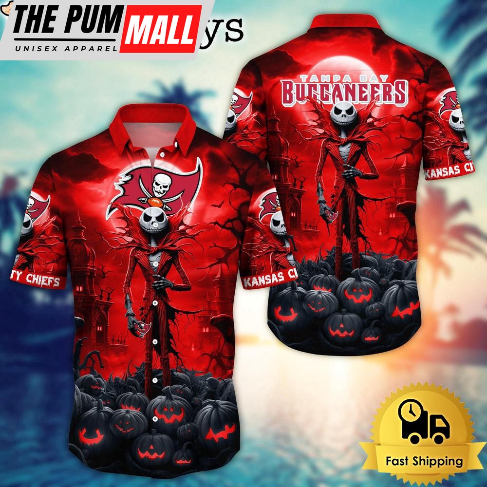 NFL Tampa Bay Buccaneers Halloween Jack Hawaiian Shirt