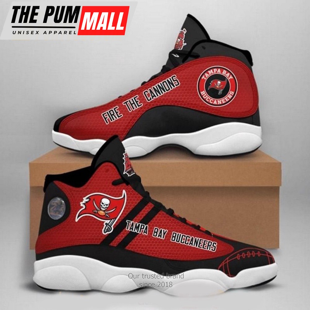 NFL Tampa Bay Buccaneers Logo Football Team Air Jd 13 Shoes
