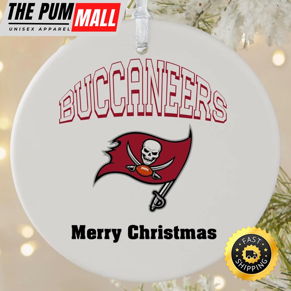 NFL Tampa Bay Buccaneers Merry Christmas NFL Football Ornaments Limited Edition