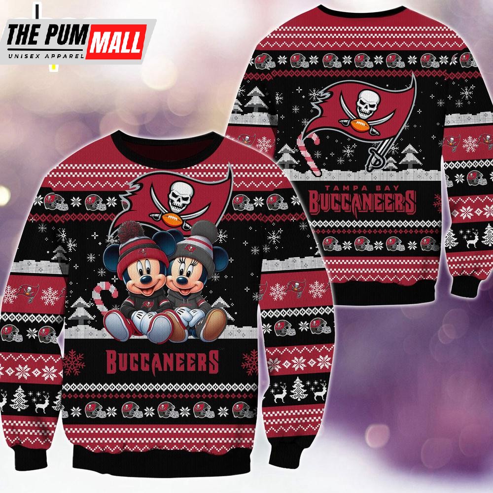 nfl-tampa-bay-buccaneers-mickey-and-minnie-cute-christmas-ugly-sweater-s196wdgb NFL Tampa Bay Buccaneers Mickey And Minnie Cute Christmas Ugly Sweater