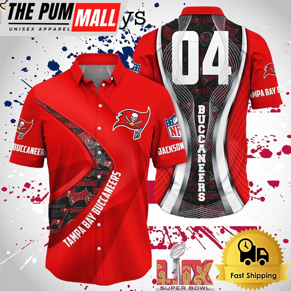 NFL Tampa Bay Buccaneers Super Bowl LIX Fans Custom Hawaiian Shirt
