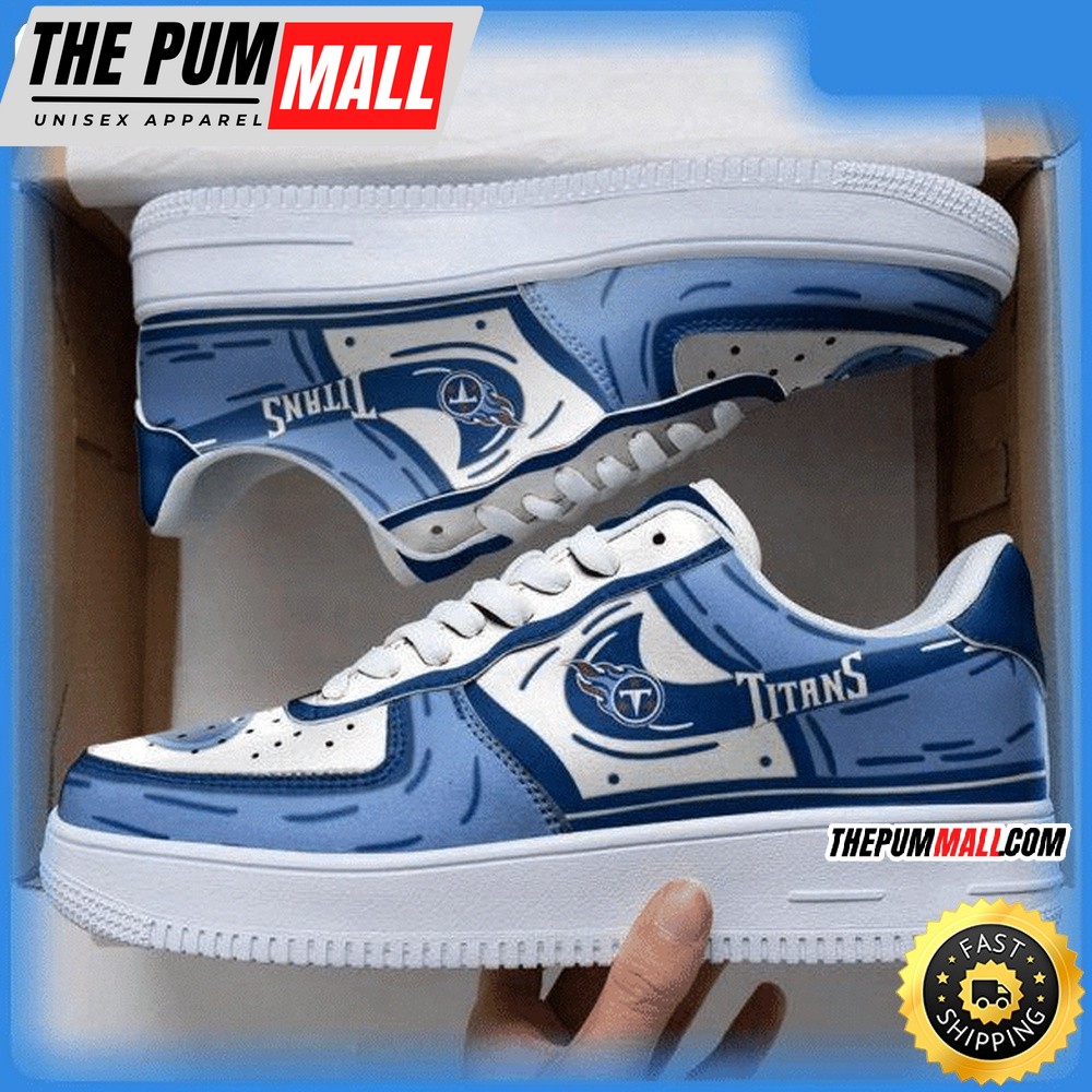 NFL Tennessee Titans Air Force 1 Shoes Sneaker Trending For Fans