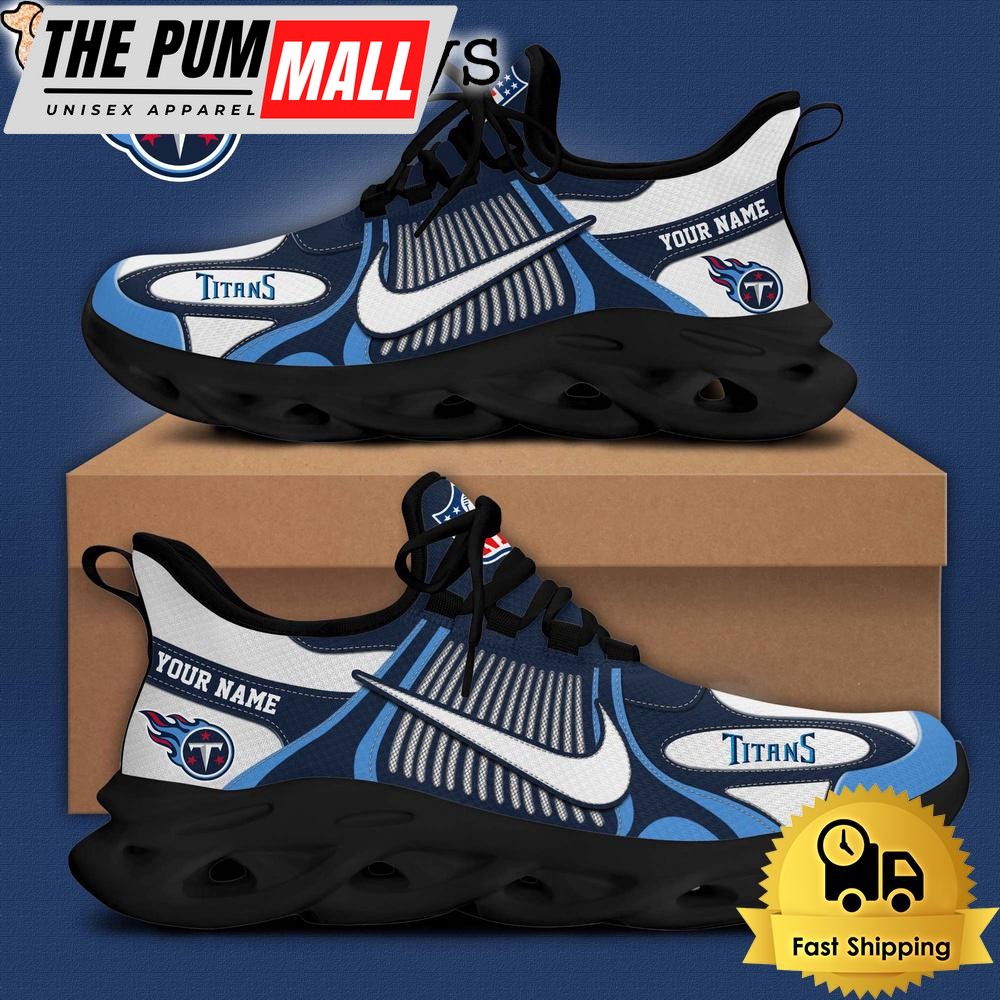 nfl-tennessee-titans-blue-white-stripes-logo-custom-clunky-max-soul-shoes-rqnlymu8 NFL Tennessee Titans Blue White Stripes Logo Custom Clunky Max Soul Shoes