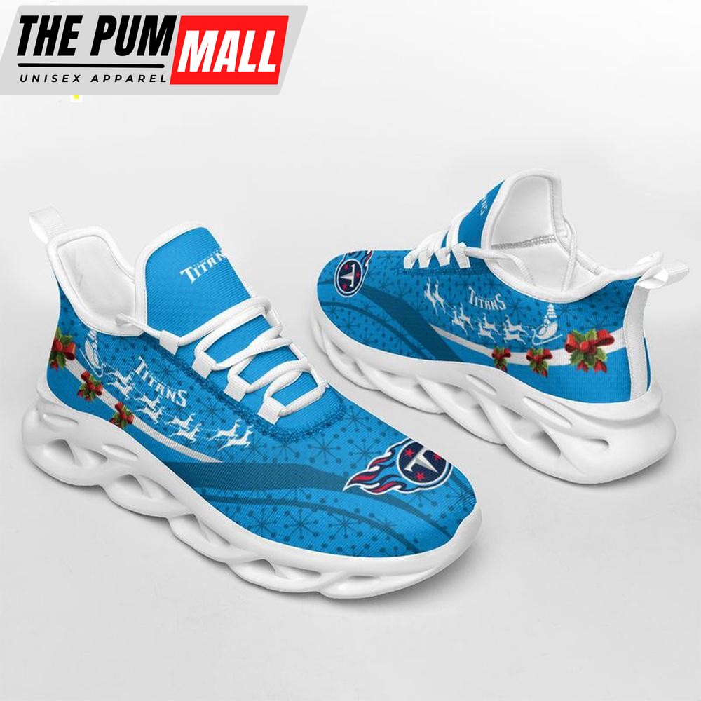 NFL Tennessee Titans Christmas Pattern Max Soul Shoes Gift For Fans