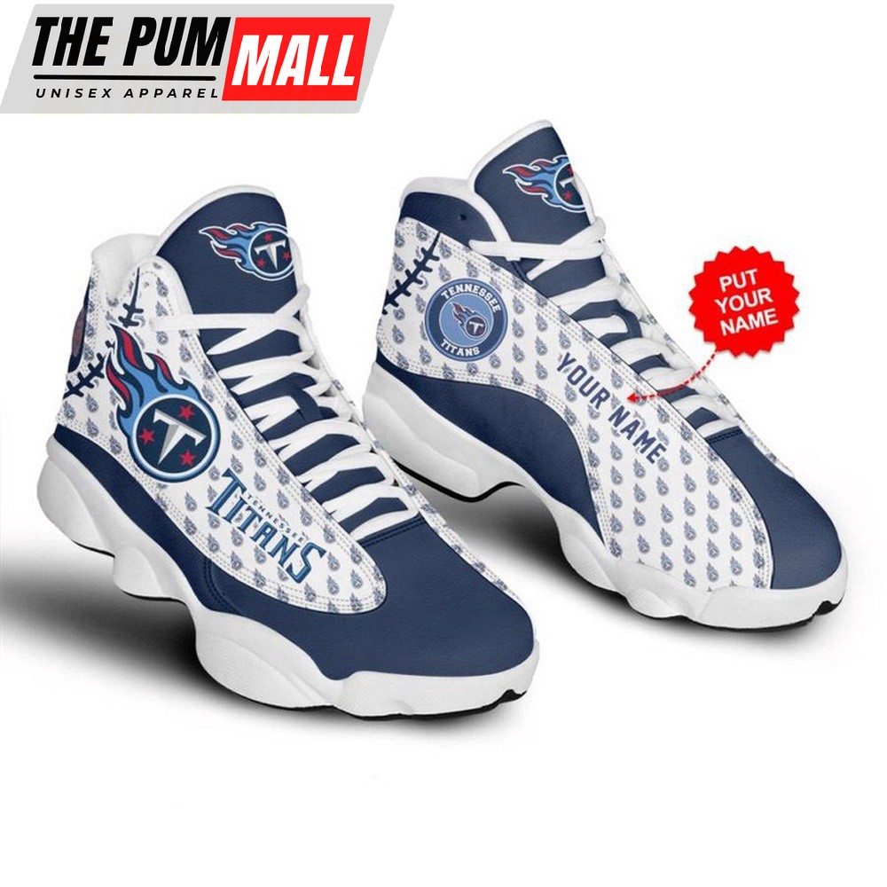 NFL Tennessee Titans Custom Name Air Jd 13 Shoes, JD13 Sport Shoes 4