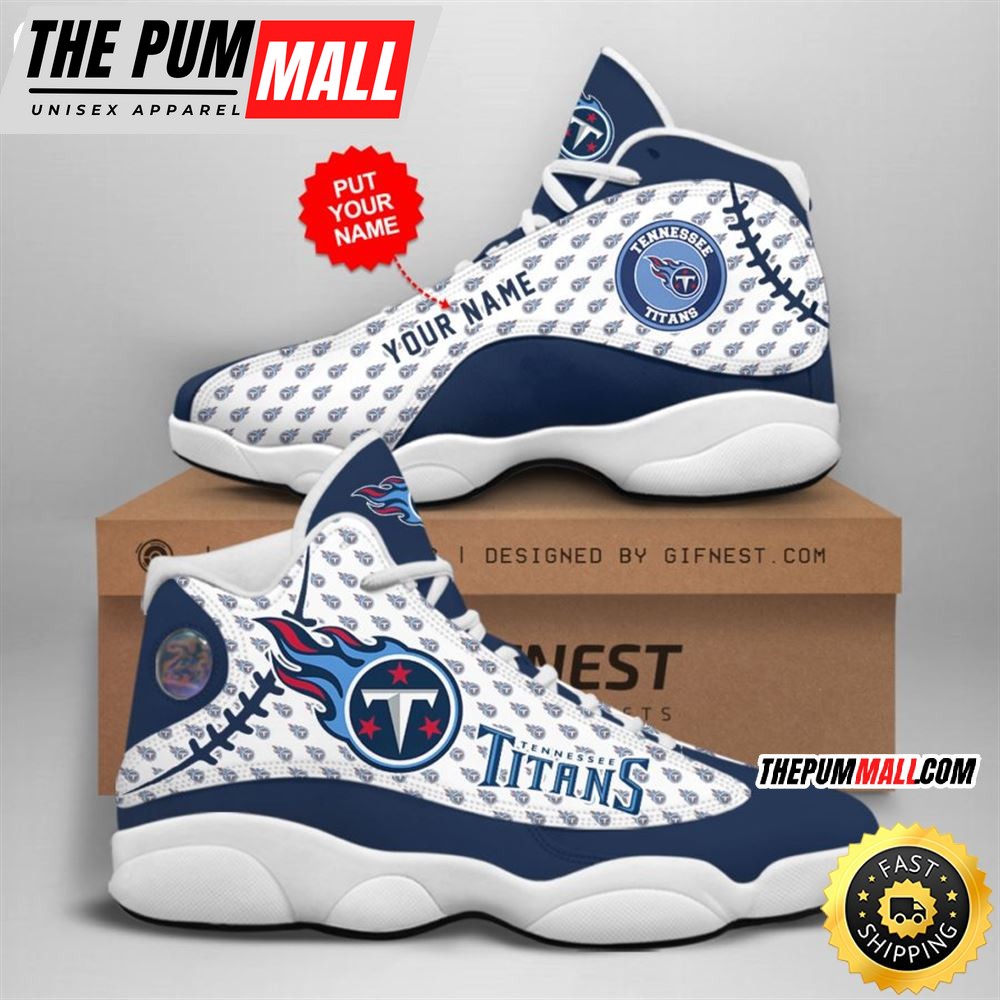 NFL Tennessee Titans Custom Name Air Jd 13 Shoes V3