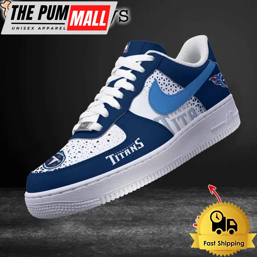 NFL Tennessee Titans Every Step Carries Belief Custom Air Force 1 Shoes
