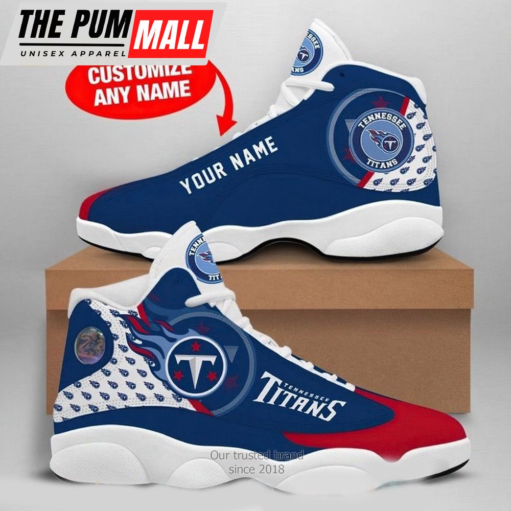 NFL Tennessee Titans Football Air Jd 13 Shoes