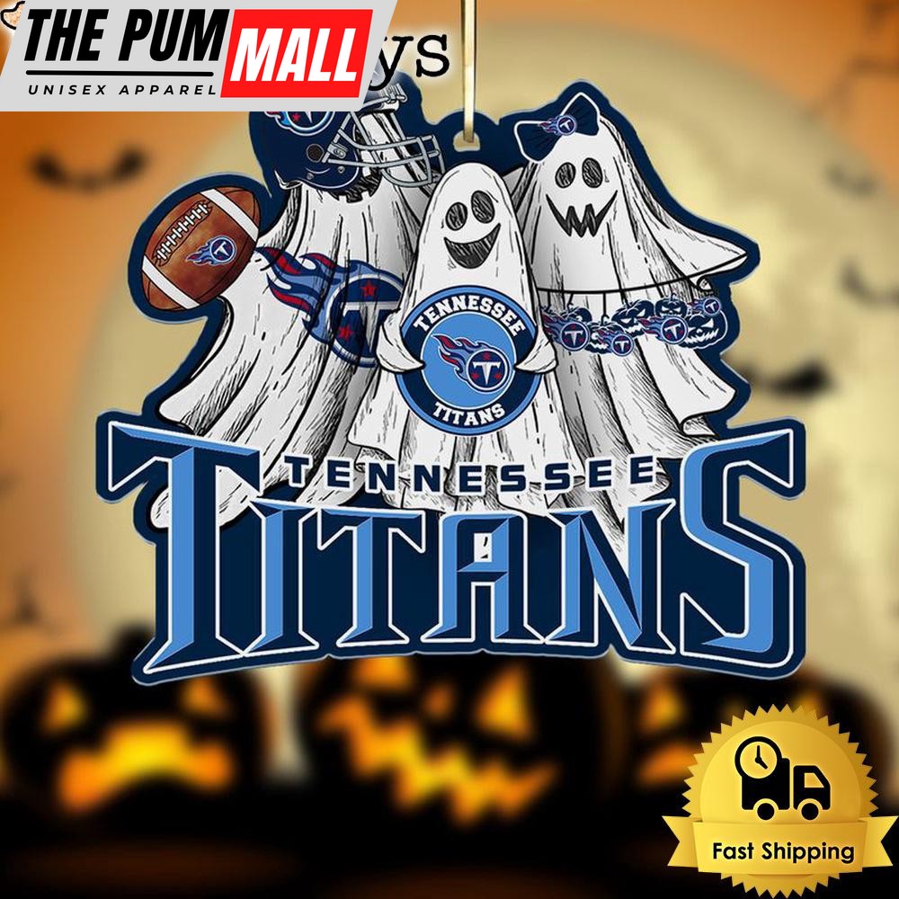 NFL Tennessee Titans Football Halloween Ghosts Ornament Limited Edition