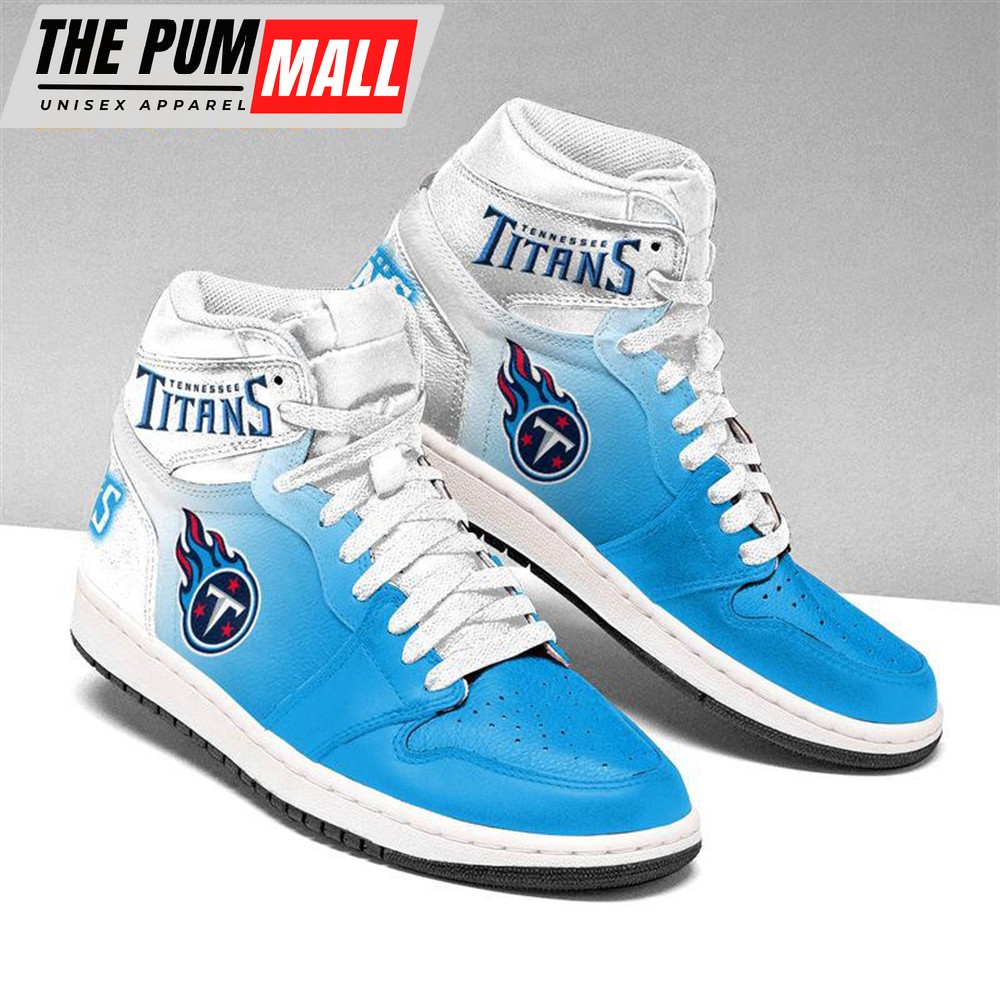 NFL Tennessee Titans Football Team Air Jd 1 Hightop Shoes Sizes