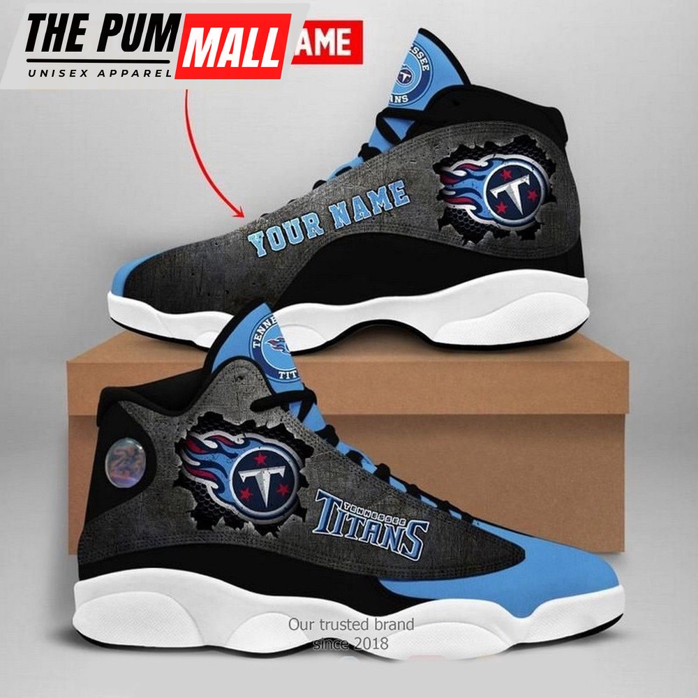NFL Tennessee Titans Football Team Air Jd 13 Sneaker Shoes