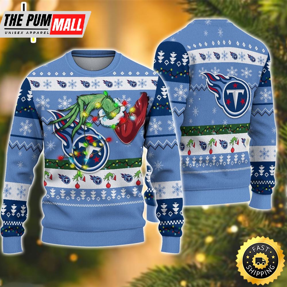 NFL Tennessee Titans Grinch Christmas Ugly Sweater