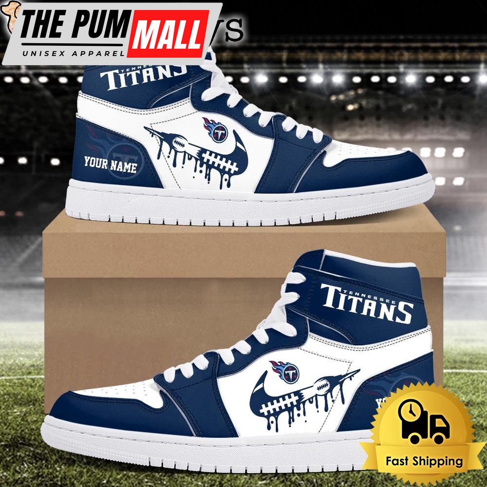 NFL Tennessee Titans Grunge Style Custom Air Jd 1 Shoes