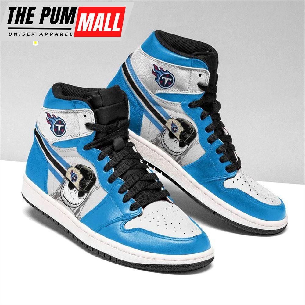NFL Tennessee Titans Jack Skellington Air Jd 1 High Sneakers