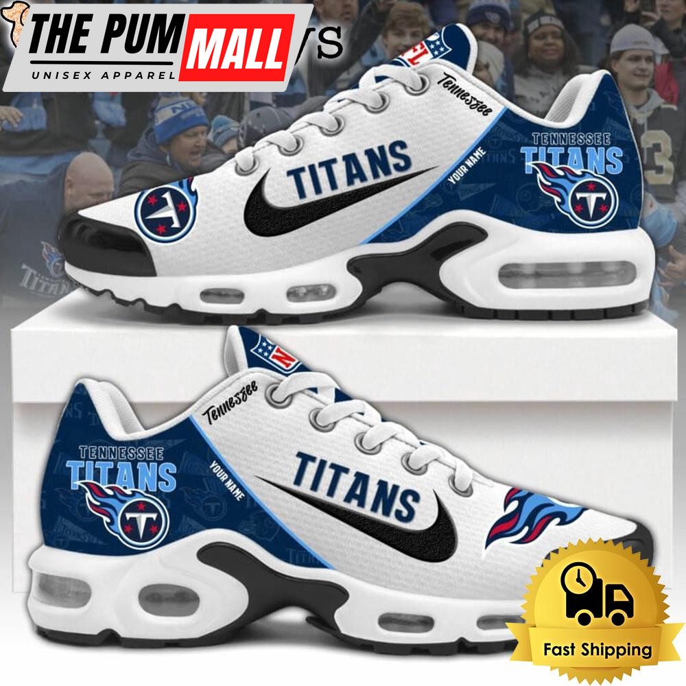 NFL Tennessee Titans Logo 2024 Custom Air Max Plus Shoes, NFL Fan Shoes