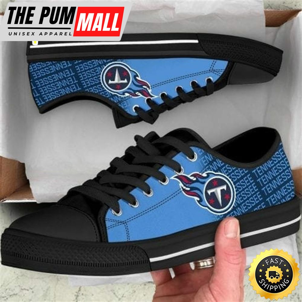 NFL Tennessee Titans Low Top Black Shoes