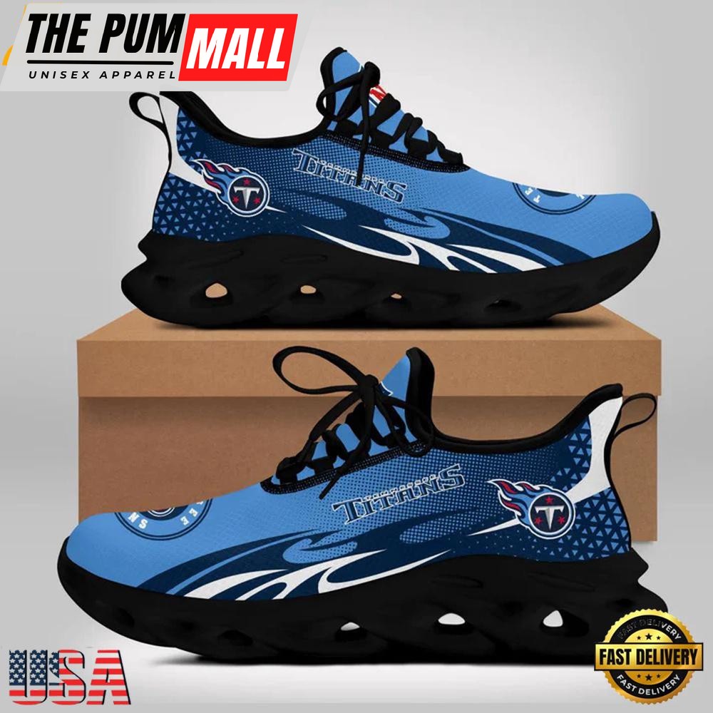 NFL Tennessee Titans Max Soul Shoes, Running Sneakers Shoes, Fan Gifts