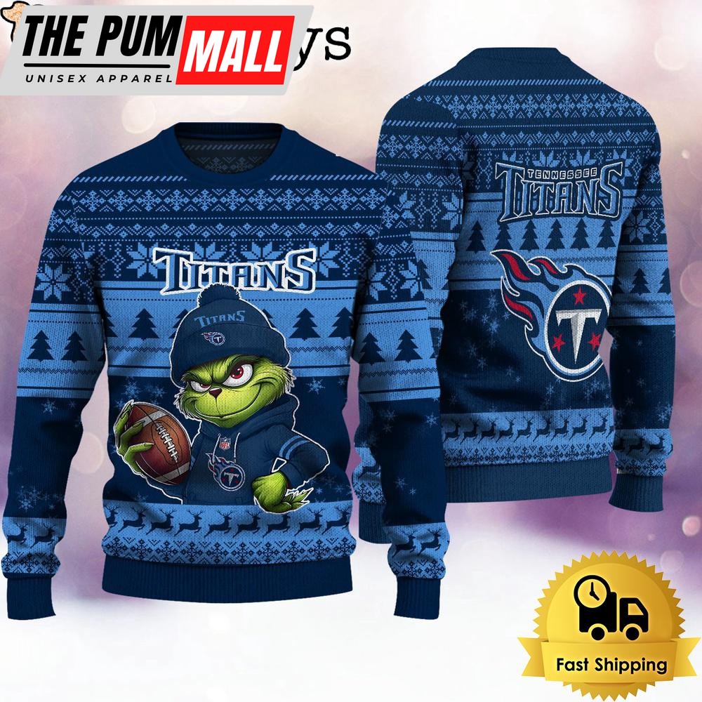 NFL Tennessee Titans The Grinch Ugly Christmas Sweater