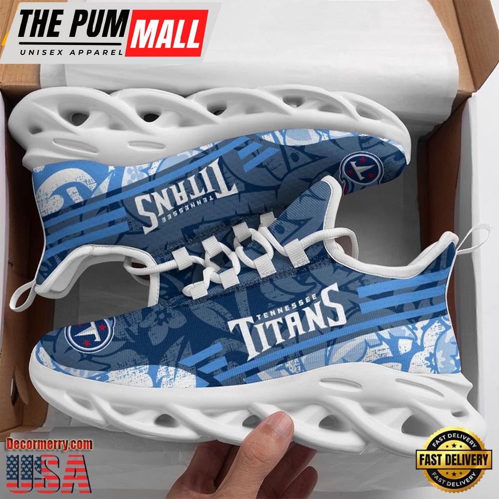 NFL Tennessee Titans Tropical Max Soul Shoes , Running Sneakers Shoes