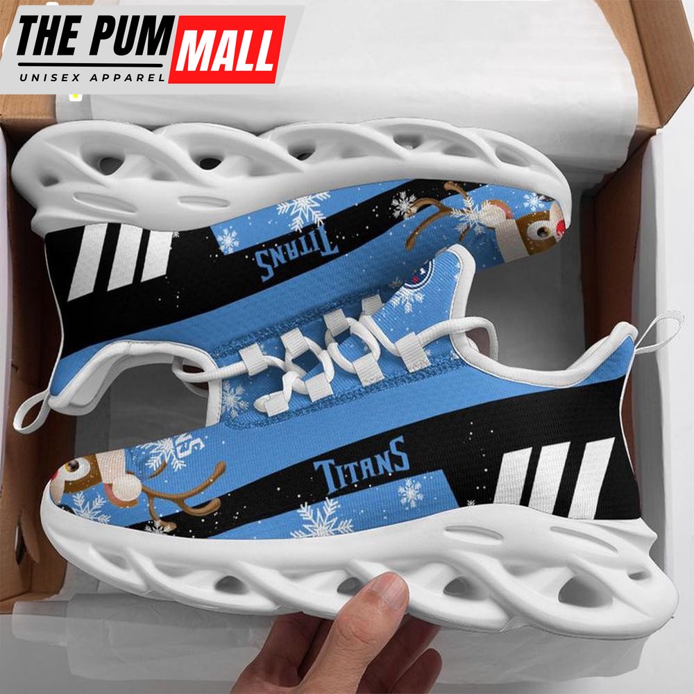 NFL Tennessee Titans X-max Reindeer Christmas Max Soul Shoes