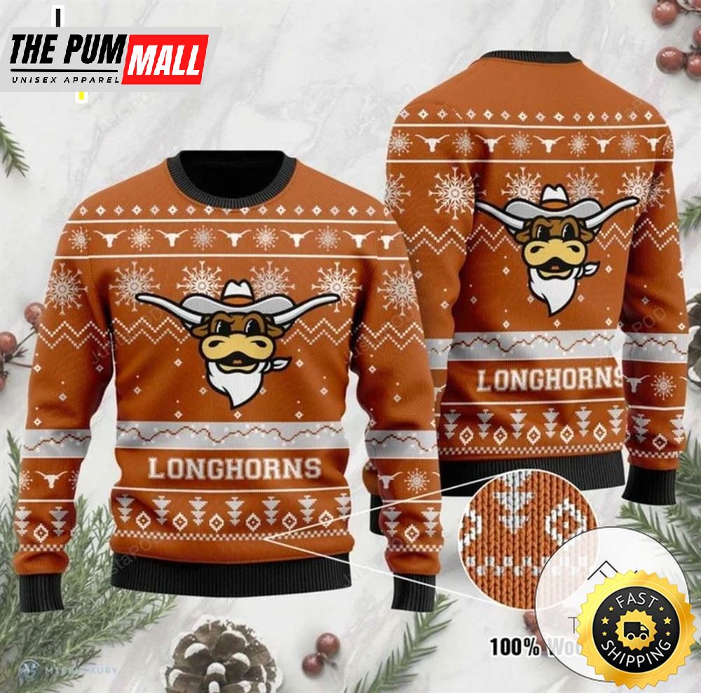 NFL Texas Longhorns Football Ugly Christmas Sweater