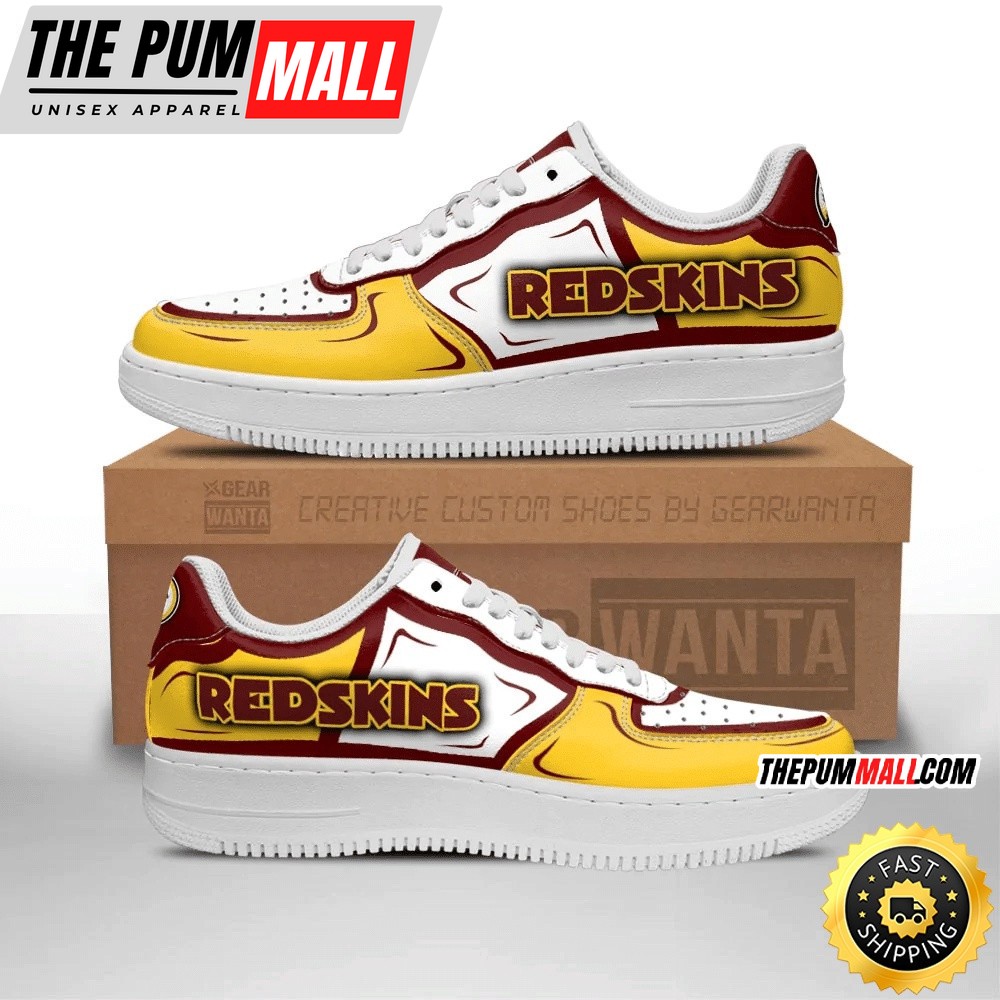 NFL Washington Commanders Air Force 1 Shoes Football Sports Sneaker Shoes