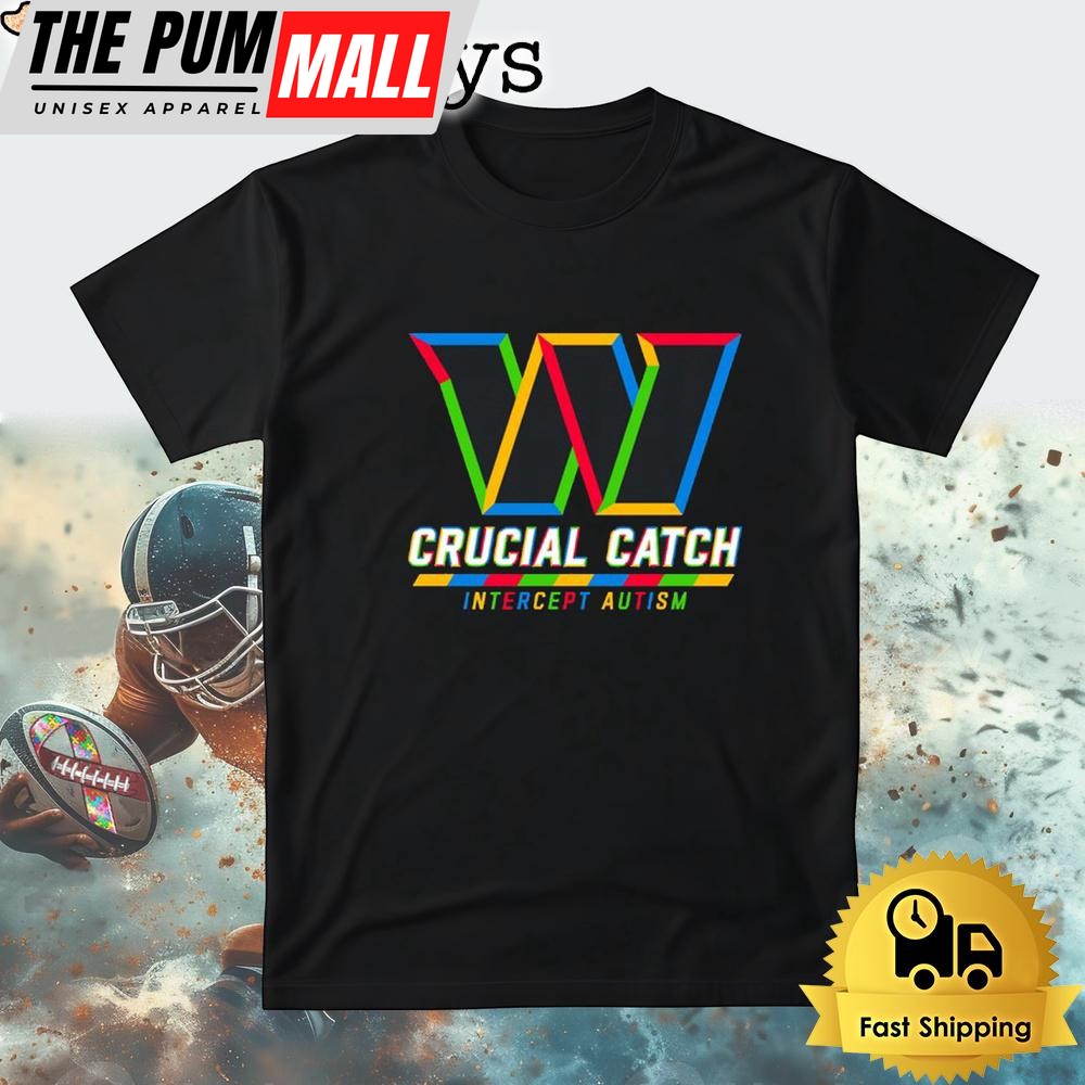 NFL Washington Commanders Autism Awareness T Shirt Crucial Catch
