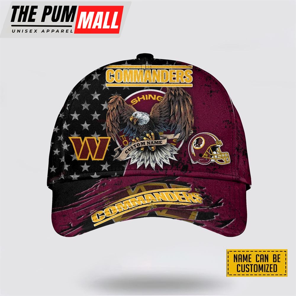NFL Washington Commanders Cap 3D Personalized Classic Eagles Hats Show Your Team Spirit In Style