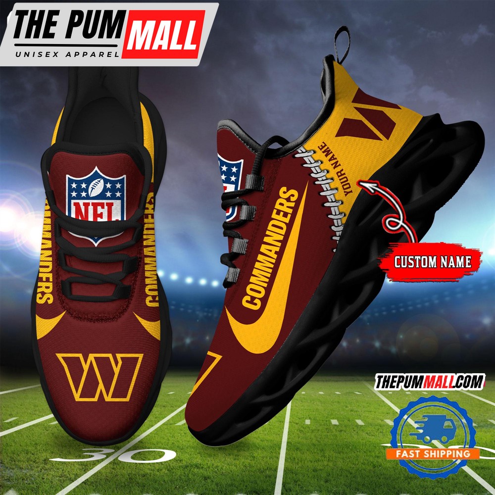 NFL Washington Commanders Football New Season Sneaker Max Soul Shoes