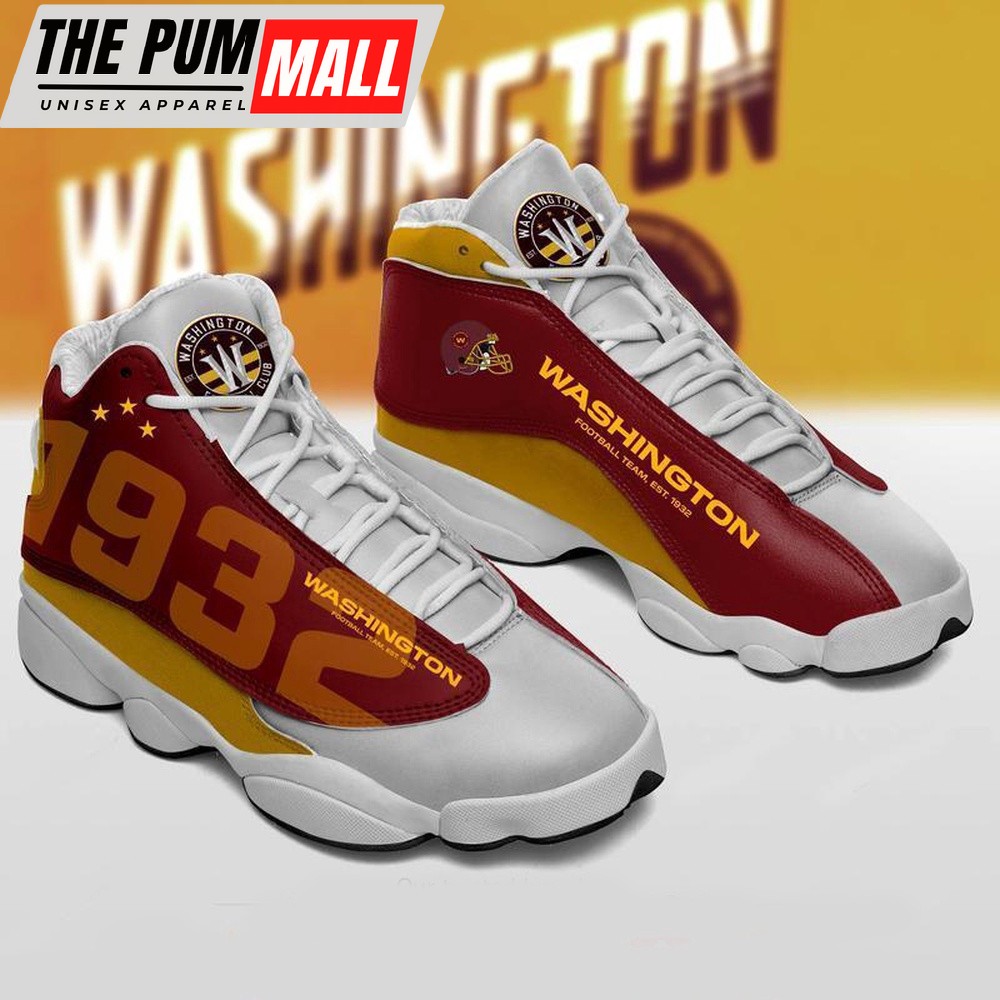 NFL Washington Commanders Football Team Est 1932 Air Jd 13 Shoes