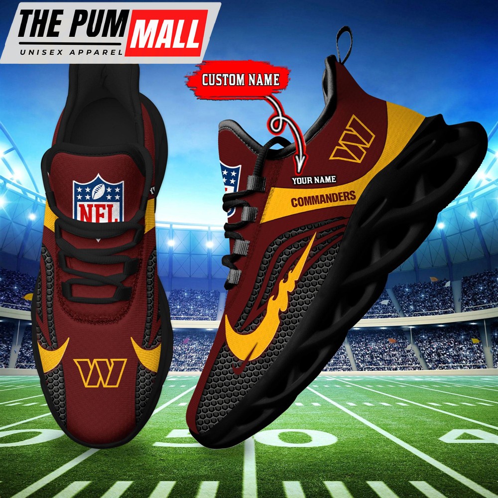 NFL Washington Commanders Football Team New Design Max Soul Shoes Sneaker