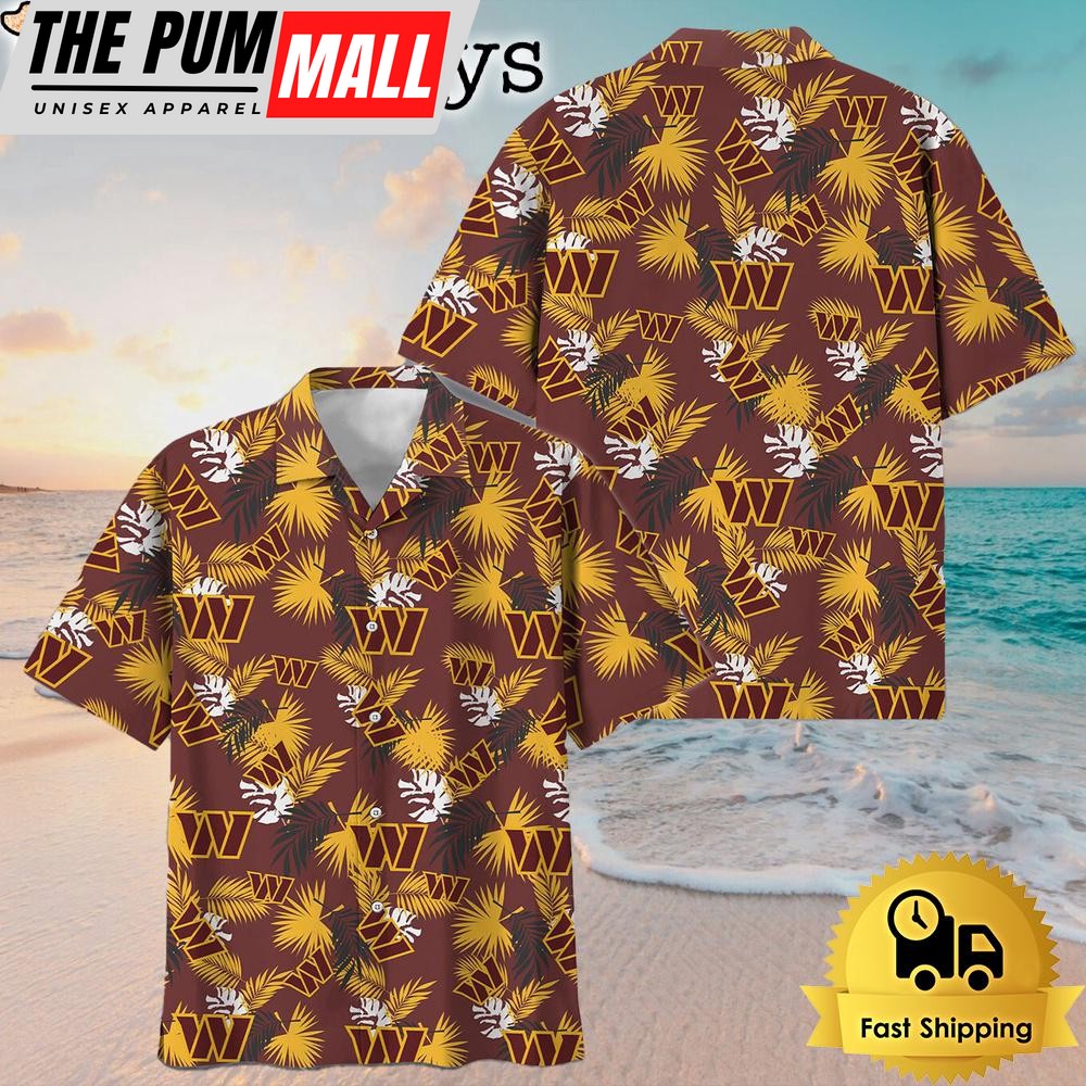 NFL Washington Commanders Hawaiian Shirts For Family Trips