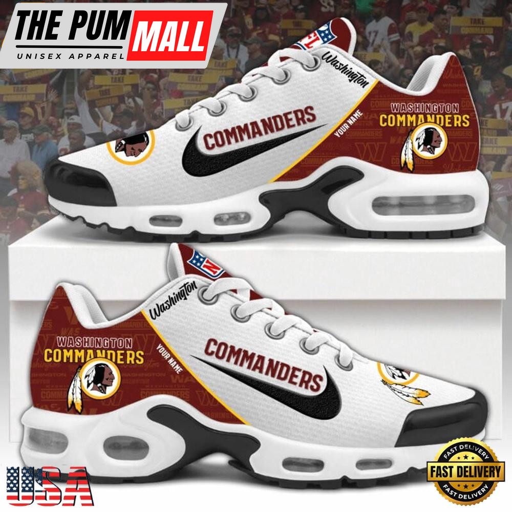 NFL Washington Commanders Logo 2025 Custom Air Max Plus Shoes Running Sneakers