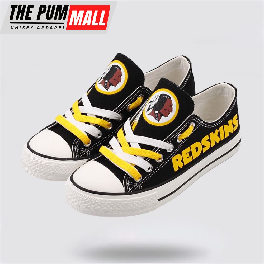 NFL Washington Commanders Low Top Canvas Shoes Sport Sneakers Fuel Your Passion For The Game With Every Stride