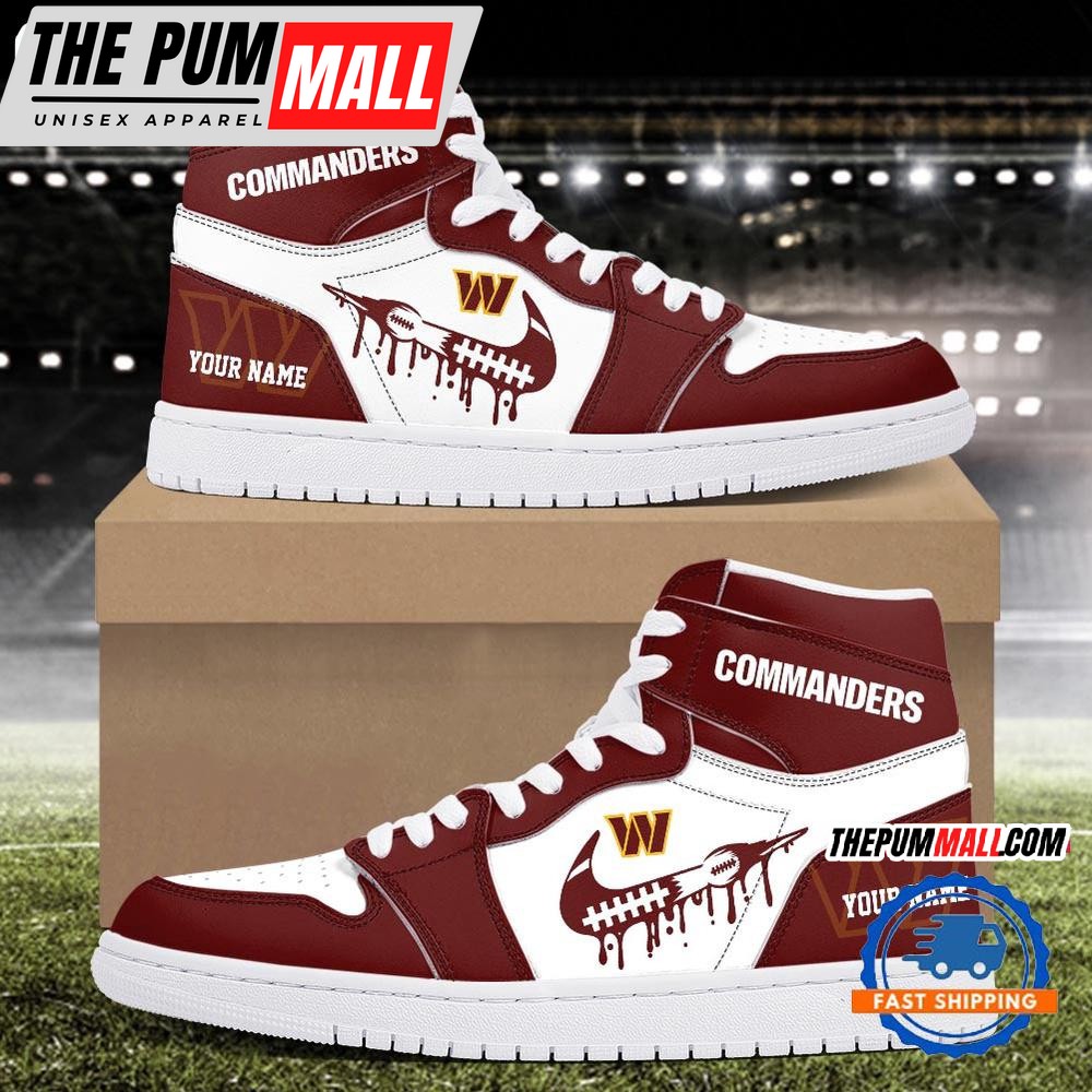 NFL Washington Commanders New Season Custom Air Jd 1 Hightop Shoes