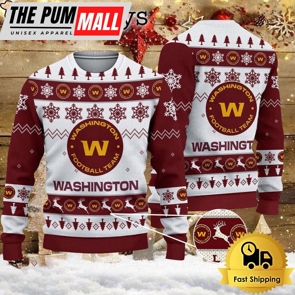 NFL Washington Commanders Team Winter Ugly Christmas Sweater
