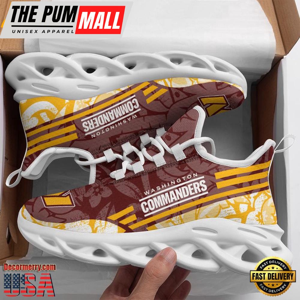 NFL Washington Commanders Tropical Max Soul Shoes , Running Sneakers Shoes