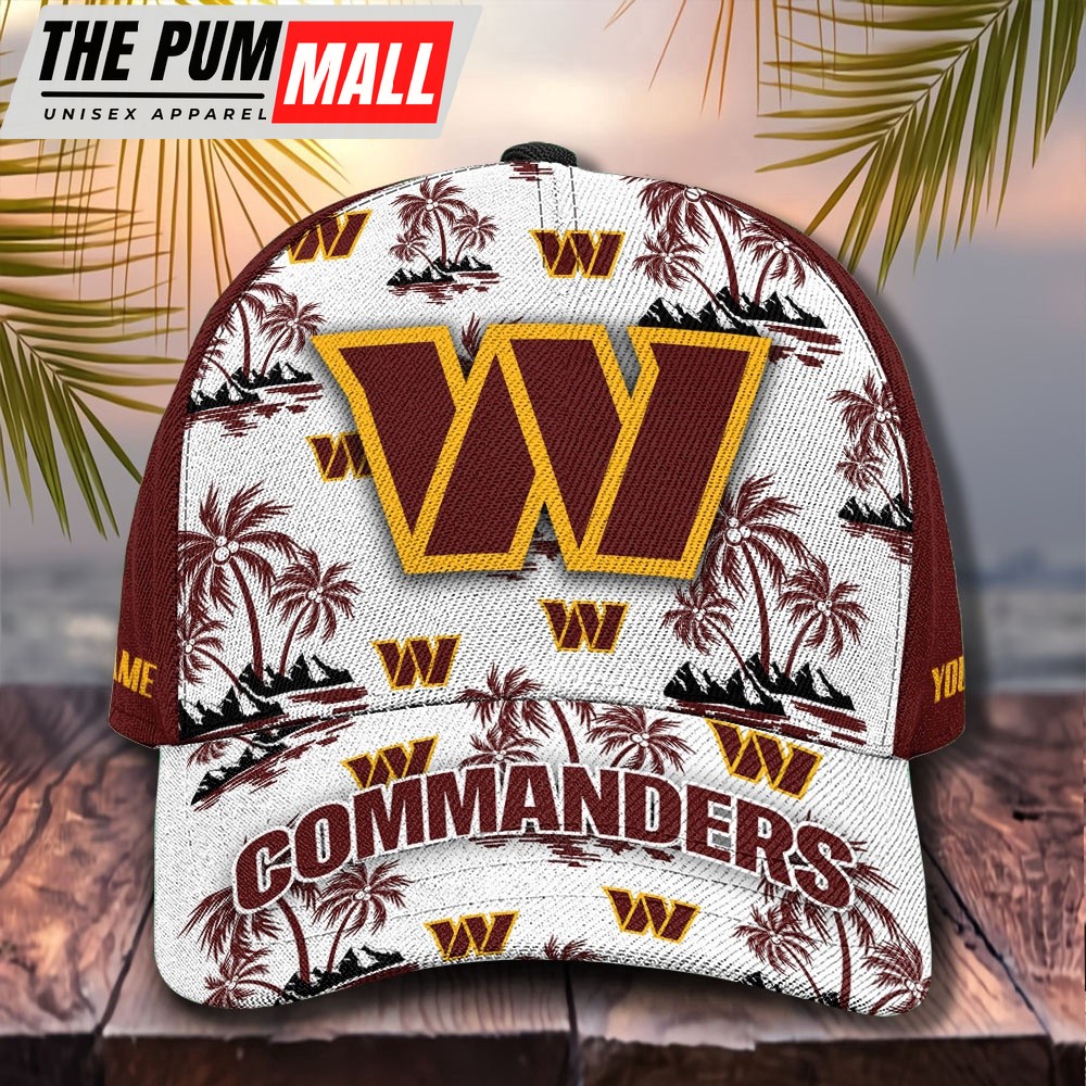 NFL Washington Commanders Tropical Summer Basball Cap