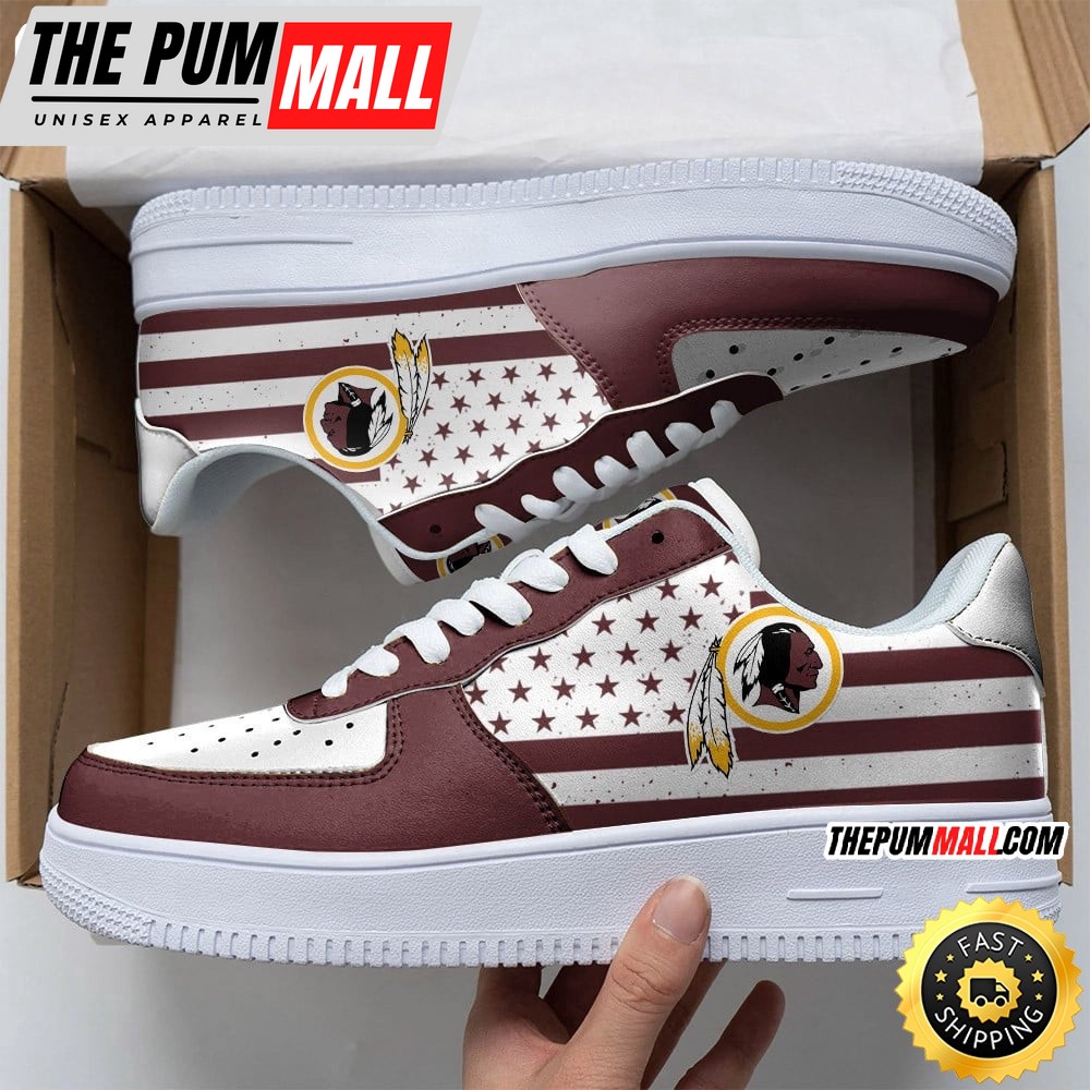 NFL Washington Redskins Air Force 1 Shoes Urban Streetwear Shoes