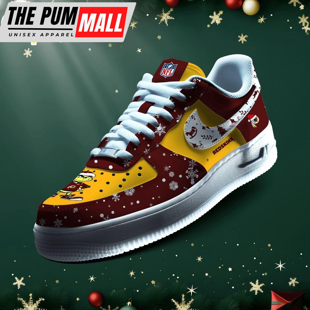 NFL Washington Redskins Grinch Merry Christmas Sport Air Force 1 Shoes