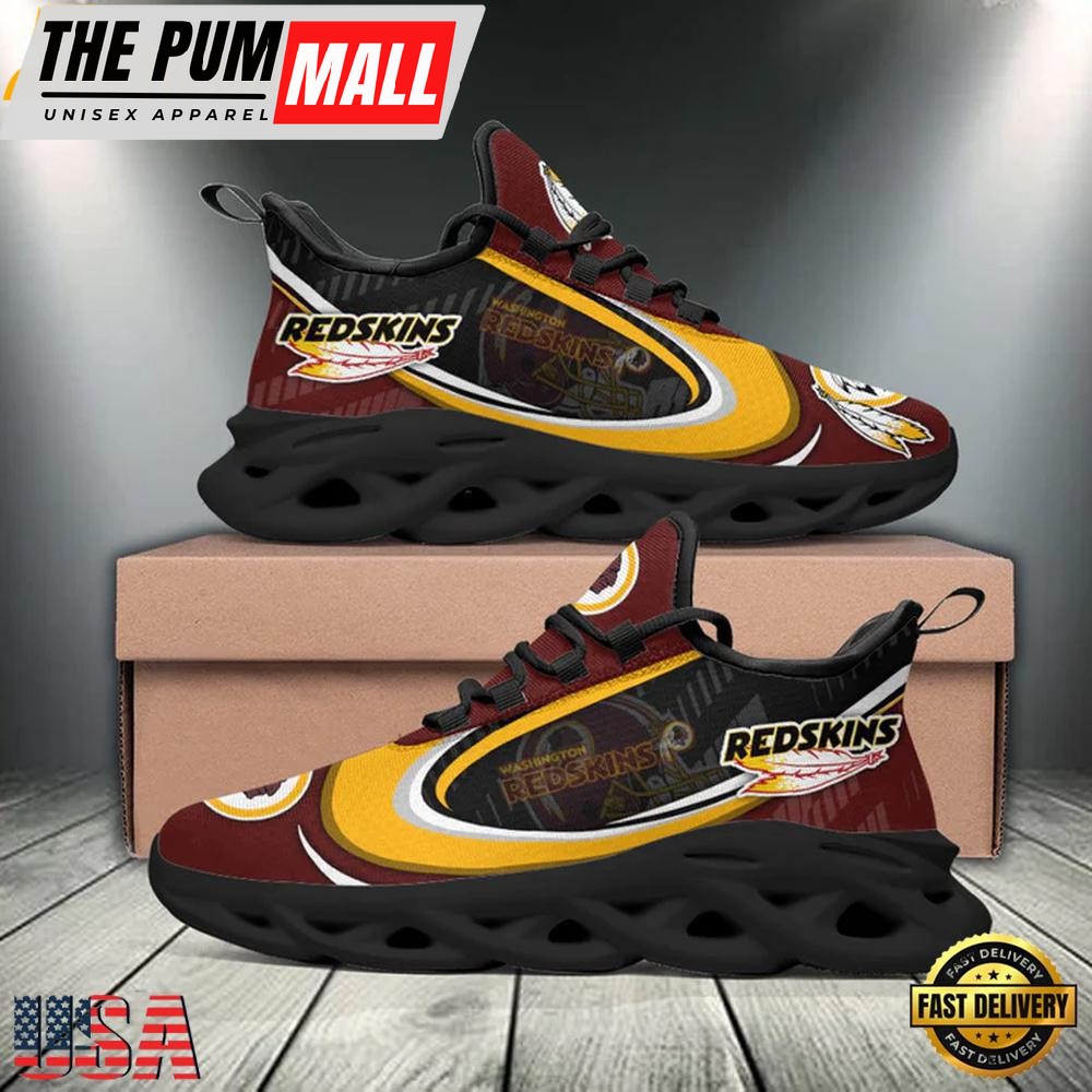 NFL Washington Redskins Max Soul Shoes, Running Sneakers Shoes, Fan Gifts