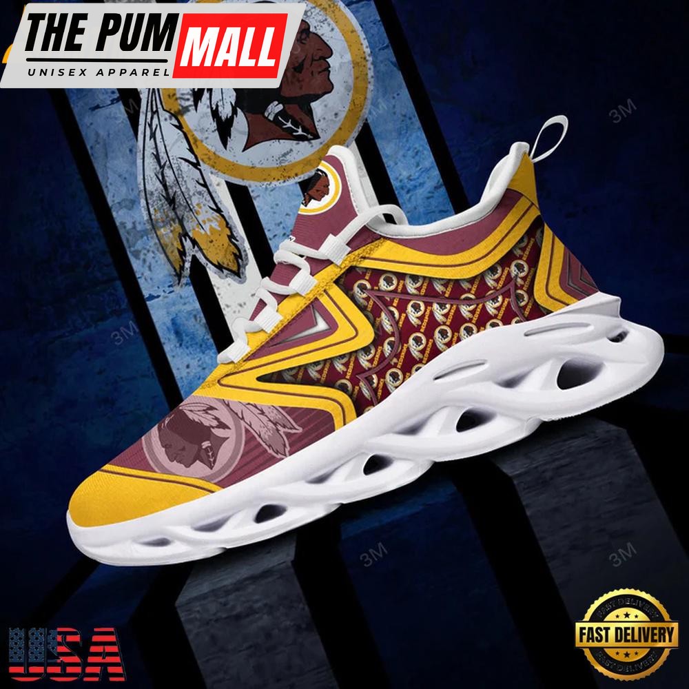 NFL Washington Redskins Team Max Soul Shoes, Running Sneakers Shoes, Fan Gifts