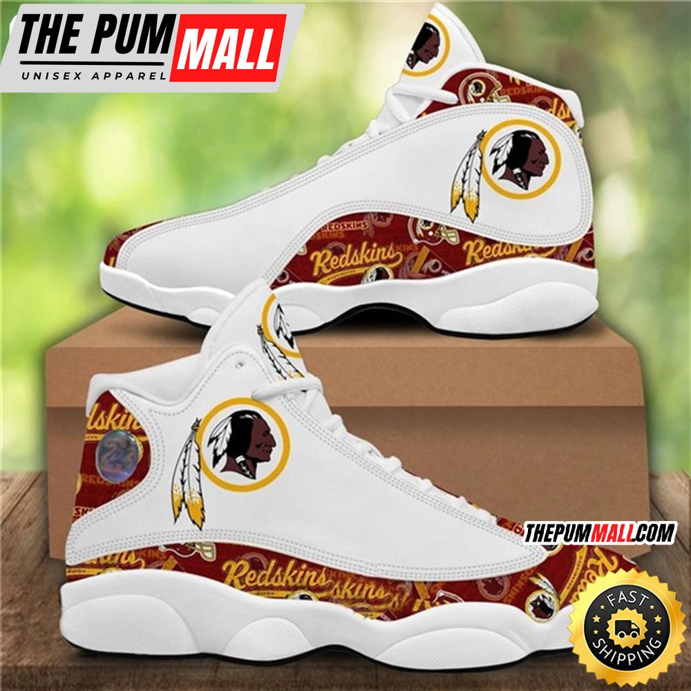 NFL Washington Redskins White Design Air Jd 13 Shoes