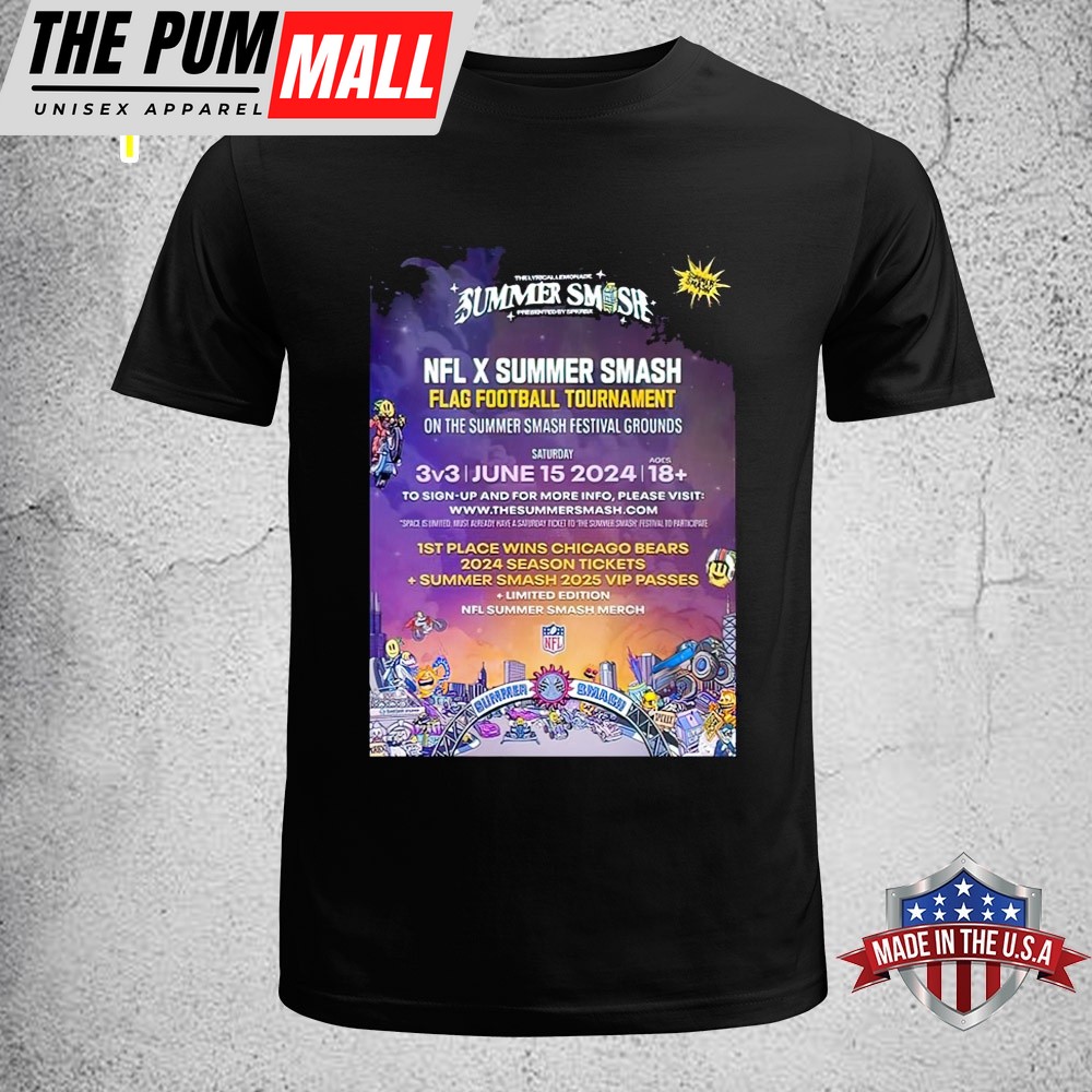 NFL x Summer Smash Flag Football Tournament On The Summer Smash Festival Grounds 2025 Unisex T-Shirt